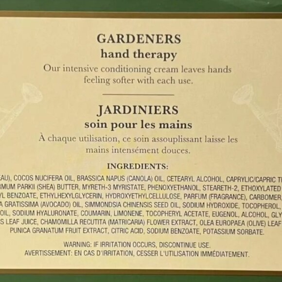 Crabtree & Evelyn GARDENERS Hand Therapy Set 4 Piece 🪴 New in Box - Picture 3 of 5